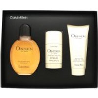 Calvin Klein Obsession Gift Set 125ml EDT + 75ml Aftershave Balm + 75g Deodorant Stick