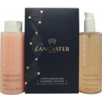 Lancaster 2 Step Cleansing Routine Gift Set 400ml Refreshing Express Cleanser + 400ml Comforting Perfecting Toner