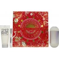 Carolina Herrera 212 NYC Gift Set 100ml EDT + 100ml Body Lotion + 10ml EDT