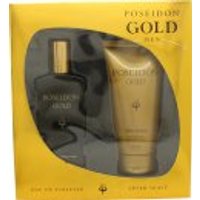 Instituto Español Posseidon Gold Men Gift Set 100ml EDT Spray + 100ml Aftershave