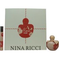 Nina Ricci Gift Set 50ml Nina Fleur EDT Spray + 10ml Nina Fleur EDT Rollerball + 10ml Nina EDT Rollerball