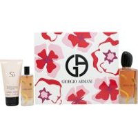 Giorgio Armani SÌ Eau De Parfum Intense Gift Set 100ml EDP + 15ml EDP + 50ml Body Lotion