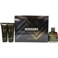Missoni Pour Homme Gift Set 100ml EDP + 100ml Aftershave Balm + 100ml Shower Gel