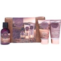 Co. Skin Expert Travellers Bag Gift Set Body Wash + 50ml Body Lotion + 50ml Face Scrub + Shower Flower + Bag