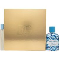 Dolce & Gabbana Light Blue Capri In Love Gift Set 100ml EDP + 10ml Light Blue Pour Homme EDT