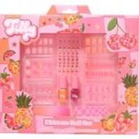 Tilly Ultimate Nail Gift Set 60 False Nails + 50 Adhesive Nail Stickers + 2 Nail Polishes 3ml + 2 Nail Files - 114 Pcs