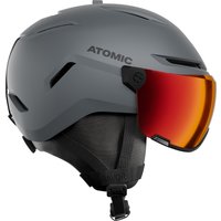 Atomic Savor Visor Stereo, Skihelm mit Visier, grau