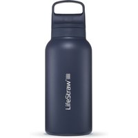 LifeStraw Go 2.0 Stainless Steel Water Filter Bottle, Wasserflasche, Dunkelblau