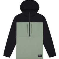 Mons Royale Offgrid Merino Fleece 1/2 Zip, Pullover, Herren, grün/schwarz