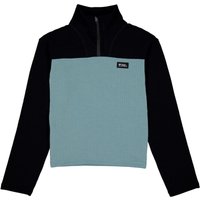Mons Royale Offgrid Merino Fleece Long Sleeve, Fleecepullover, Damen, blau/schwarz