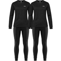 Accezzi Baselayer, Skiunterwäsche, 2 Sets, Damen, schwarz