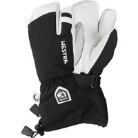 Hestra Army Leather Heli 3-Finger-Skihandschuhe, Junior, schwarz