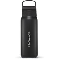 LifeStraw Go 2.0 Stainless Steel Water Filter Bottle, Schwarz