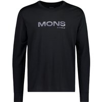 Mons Royale Yotei Merino Classic Long Sleeve, Skiunterhemd, Herren, schwarz