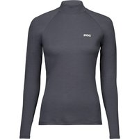 POC Layer Merino Mock Neck Jersey, Skiunterhemd, Damen, dunkelgrau