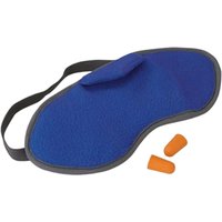 TravelSafe Schlafmaske mit Ohrstöpseln, blau