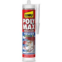 UHU Poly Max Montagekleber Power Transparent 300 g UHU Poly Max Montagekleber Power Transparent 300 g