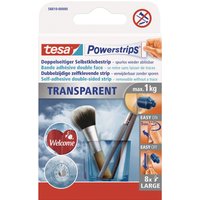 Tesa Powerstrips Doppelseitiger Selbstklebestrip Transparent 8 Stück Tesa Powerstrips Doppelseitiger Selbstklebestrip Transparent 8 Stück