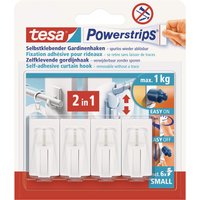 tesa Powerstrips Vario-Gardinenhaken Weiß tesa Powerstrips Vario-Gardinenhaken Weiß