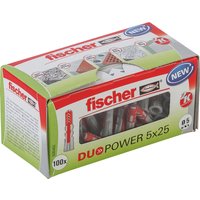 Fischer Dübel DuoPower Ø 5 mm x 25 mm LD 100 Stück Fischer Dübel DuoPower Ø 5 mm x 25 mm LD 100 Stück
