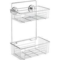 Wenko Vacuum-Loc Wandregal Bari Chrom 2 Etagen Wenko Vacuum-Loc Wandregal Bari Chrom 2 Etagen