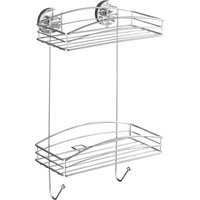 Wenko Vacuum-Loc Wandregal Chrom 2 Etagen Wenko Vacuum-Loc Wandregal Chrom 2 Etagen