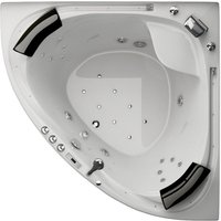 Jet-Line Eckwhirlpool Villa Sabrina Weiss mit Umlaufendem Wasserfall für 2 Personen Jet-Line Eckwhirlpool Villa Sabrina Weiss mit Umlaufendem Wasserfall für 2 Personen