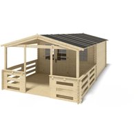Altanka Gartenhaus Gerätehaus 4×4 m mit Anbau 4×3.72 m 28 m² DOM611+DOM618+DOM548+POD04 – 11.44 qm Altanka Gartenhaus Gerätehaus 4×4 m mit Anbau 4×3.72 m 28 m² DOM611+DOM618+DOM548+POD04 – 11.44 qm