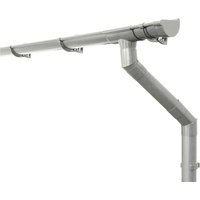 Inefa Dachrinnen Set PVC 4m NW 125 Halbrundrinne Gartenhaus Grau Inefa Dachrinnen Set PVC 4m NW 125 Halbrundrinne Gartenhaus Grau