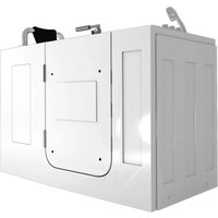 AquaVapore Sitzbadewanne Senioren Wanne Sitzwanne mit Tür S07-TH-A-L 76x140cm