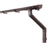 Inefa Dachrinnen Set PVC 8m NW 100 Halbrund für Gartenhaus Carport Dunkelbraun Inefa Dachrinnen Set PVC 8m NW 100 Halbrund für Gartenhaus Carport Dunkelbraun