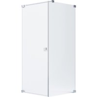 Schöner Wohnen Eckdusche Drehtür und Seitenwand Chromglänzend 90 x 90 x 200 cm