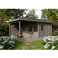 Fjordholz 5-Eck Gartenhaus Modell Evelyn 3E Grau Imprägniert – 17.67 qm Fjordholz 5-Eck Gartenhaus Modell Evelyn 3E Grau Imprägniert – 17.67 qm