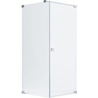 Schöner Wohnen Eckdusche Drehtür und Seitenwand L Chrom 80 x 100 x 200 cm