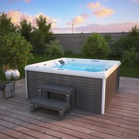 Home Deluxe Whirlpool Stream Big für 5 Personen 207,5 x 207,5 x 88 cm Home Deluxe Whirlpool Stream Big für 5 Personen 207,5 x 207,5 x 88 cm