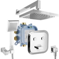 PaulGurkes Duschsystem Unterputz Select Armatur Set Regendusche