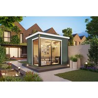 Lasita Gartenhaus Austin 1 Grau-Grün 300 cm x 240 cm – 7.18 qm Lasita Gartenhaus Austin 1 Grau-Grün 300 cm x 240 cm – 7.18 qm