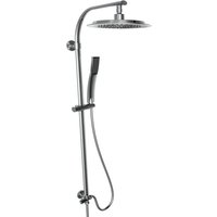 Eisl Duschset Stiloval Duschsäule mit Regendusche und Handbrause Chrom
