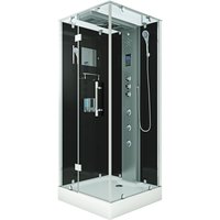 AquaVapore Dampfdusche Duschtempel Sauna Dusche Duschkabine D38-13L3-EC 90x90 cm