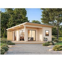 Palmako Ferienhaus Cecilia 540 x 670 cm Naturbelassen FSC® – 16.52 qm Palmako Ferienhaus Cecilia 540 x 670 cm Naturbelassen FSC® – 16.52 qm