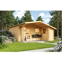 Lasita Maja Gartenhaus Little Rock Natur 510 cm x 430 cm – 12.5 qm Lasita Maja Gartenhaus Little Rock Natur 510 cm x 430 cm – 12.5 qm