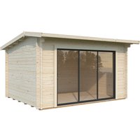 Palmako Gartenhaus Ines Slide Plus Transparent Tauchgrundiert 390 cm x 300 cm - 10.25 qm Palmako Gartenhaus Ines Slide Plus Transparent Tauchgrundiert 390 cm x 300 cm - 10.25 qm