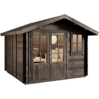 Alpholz Gartenhaus Palermo 331x331cm Imprägnierung Grau – 8.11 qm Alpholz Gartenhaus Palermo 331x331cm Imprägnierung Grau – 8.11 qm