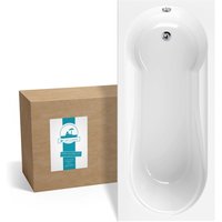 Calmwaters Rechteck Badewanne Modern Small 2 180x80 cm Körperformbadewanne 02SL3314