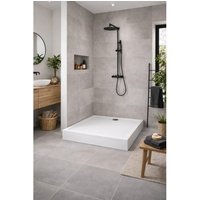 Kreabad Duschwanne 80x100 Duschtasse 100x80 mit Füsse Schürze