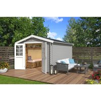 Lasita Gartenhaus Norah 380 Lichtgrau 275 cm x 380 cm – 6.43 qm Lasita Gartenhaus Norah 380 Lichtgrau 275 cm x 380 cm – 6.43 qm