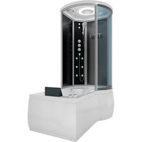 AcquaVapore Kombination Whirlpool Dusche K55-L33-WP-EC Duschkabine Wanne 170×100 AcquaVapore Kombination Whirlpool Dusche K55-L33-WP-EC Duschkabine Wanne 170×100