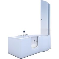 AcquaVapore Seniorendusche und Wanne mit Whirlpool S12D-EH-WP-L Dusche 170x85