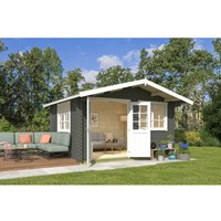 Lasita Gartenhaus Norderney 2 Grau-Grün 390 cm x 300 cm – 10 qm Lasita Gartenhaus Norderney 2 Grau-Grün 390 cm x 300 cm – 10 qm