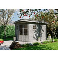 Fjordholz 5-Eck Gartenhaus Modell Evelyn 1D Grau Imprägniert – 10.07 qm Fjordholz 5-Eck Gartenhaus Modell Evelyn 1D Grau Imprägniert – 10.07 qm